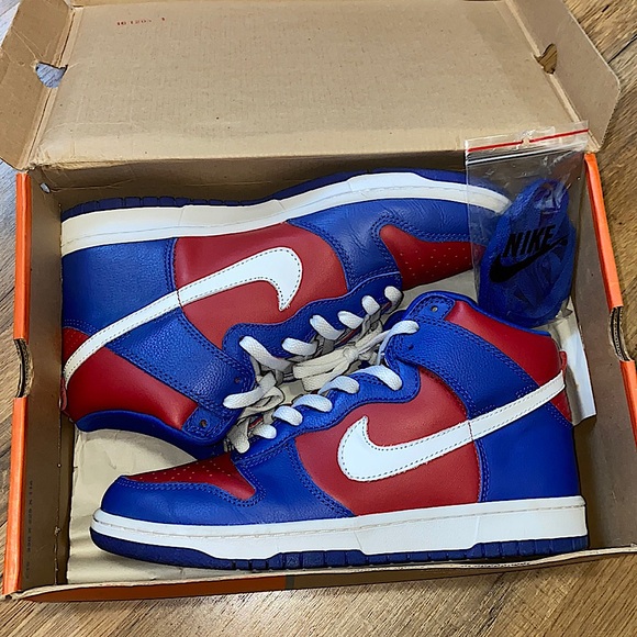 2003 Nike dunk high LA Clippers varsity red sport royal - Picture 12 of 15